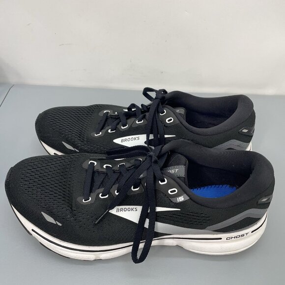 Brooks Ghost 15 Sneakers Shoes Running Training Black Mens 9.5 Wide - Picture 7 of 14